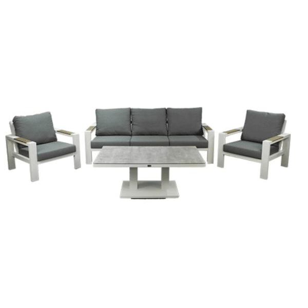 Benton Sofa Loungeset Wit - Buitengewoon de boet