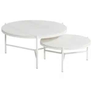 Carson koffietafel wit dia. 8 H 38 cm - Hartman