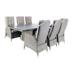 Dining set Santa Cruz Coffee Brown - Oosterik home