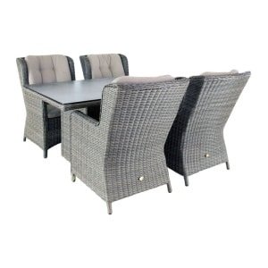 Diningset Santa Rosa Coffee Brown - Oosterik home