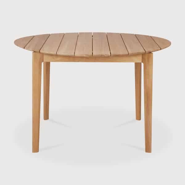 Ethnicraft Ronde Tuintafel Bok Teakhout, 125cm - Naturel