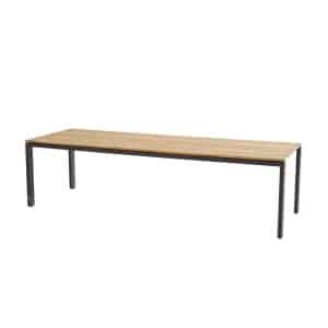 Goa Tafelframe Antracite Met Tafelblad Teak 280 x 95 cm - 4so