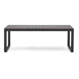 Kave Home Uitschuifbare Eettafel Galdana 220/340 x 100cm - Donkergrijs