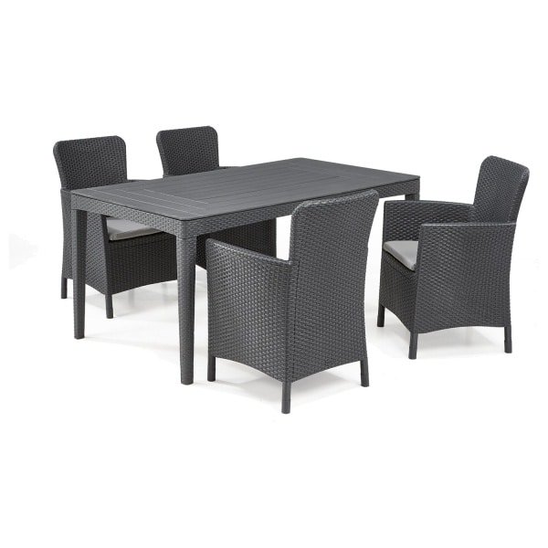 Keter Tuinset Miami-Girona ( 5-delig, Antraciet)