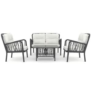 Kunststof loungeset Gaza (incl. kussens)