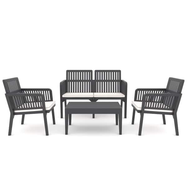 Kunststof loungeset Libanon (incl. kussens)