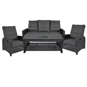 Loungeset Soho Forte (2xstoel/1xbank/1xkoffietafel)