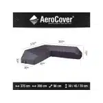Loungeset platformhoes rechts 375x300x90xH30/45/70 cm - Aerocover