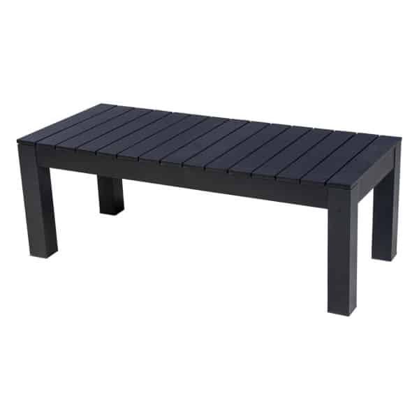 Midori sportbench 116x50x42 cm aluminium black - Yoi
