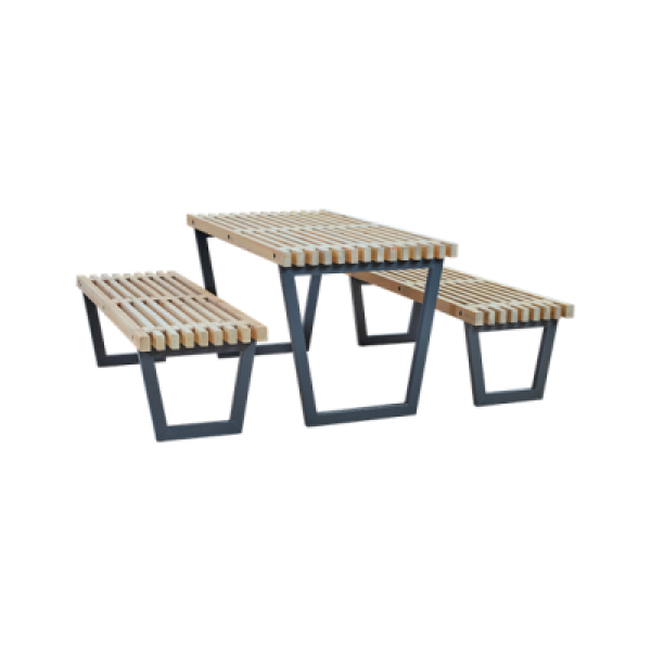 Moderne Tuinset Siesta Zwart Metaal