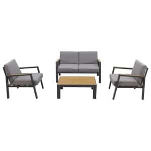 Monto stoel-bank loungeset - 4-delig - Compacte loungeset