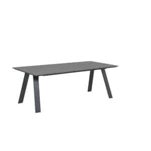 Nevada dining tafel 240x100 carbon black/ vint. wood plw. - Garden impressions
