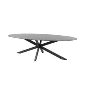 Privada Tafelframe Antracite Met Privada Tafelblad HPL Slate Antracite 240 x 107 cm - 4so