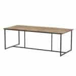 Quatro Tafelframe Antracite met Robusto Tafelblad Teak 220 x 95 cm - 4so