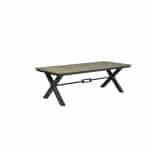 Robusto tafel 240x100xH76 VW vintage teak/ carbon black - Garden impressions