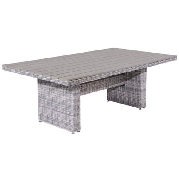 Tennessee L/D tafel 180x100 cloudy Grijs - Garden impressions