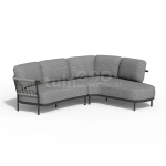 Tierra Outdoor Loungeset Fresca Organic Charcoal Left