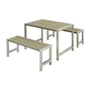 Tuinset Industrieel Café Grijs Bruin