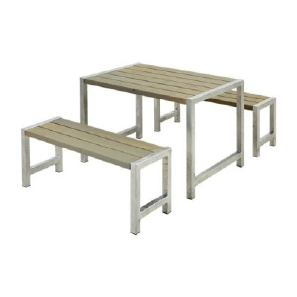 Tuinset Industrieel Café Grijs Bruin