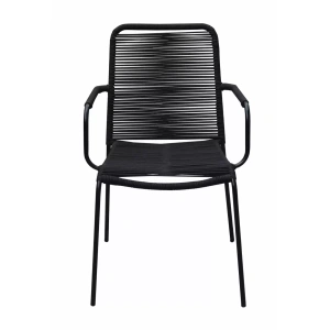 Tuinstoel Luxor Zwart Touw Stoel Buiten Vita