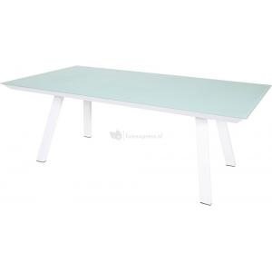 Tuintafel Breeze aluminium/glas wit - Tuintafel Breeze 260 x 110 x 76 cm