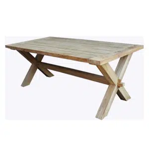 Tuintafel Cross Teak 300x100 cm - Van der leeden