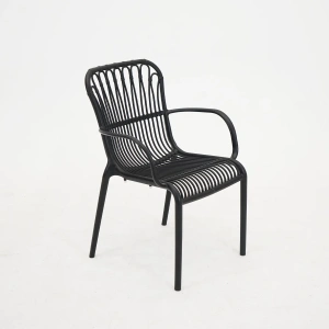 Vita Madrid diningstoel stapelbaar zwart