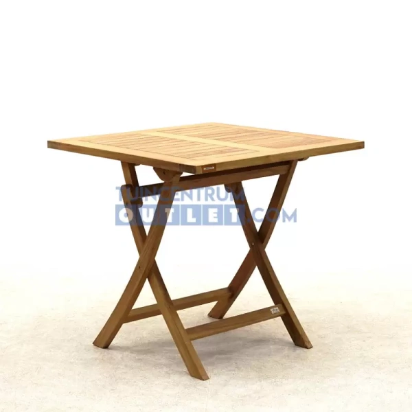 Vita tuintafel Milton teak vierkant 80x80x76 cm