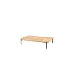 Yoga Coffee Tafel Natural Teak Antracite 120 x 75 x 25 cm - 4so