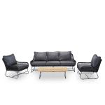 Zita loungeset 4 delig rvs - Own