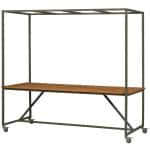 vtwonen Outdoor Eettafel Blue Sky Met decoframe, 220 x 97cm - Bruin