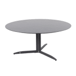 4SO Embrace Tafelframe Antracite Met Embrace Tafelblad Slate Antracite Ø 160 cm - 4so