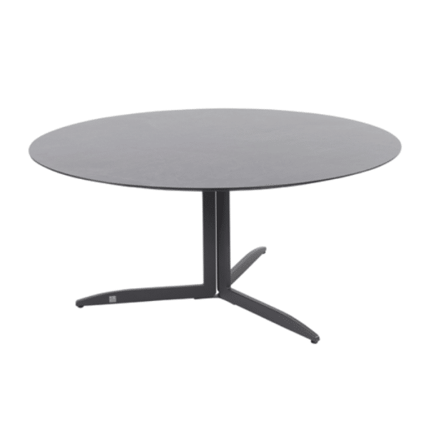 4SO Embrace Tafelframe Antracite Met Embrace Tafelblad Slate Antracite Ø 160 cm - 4so