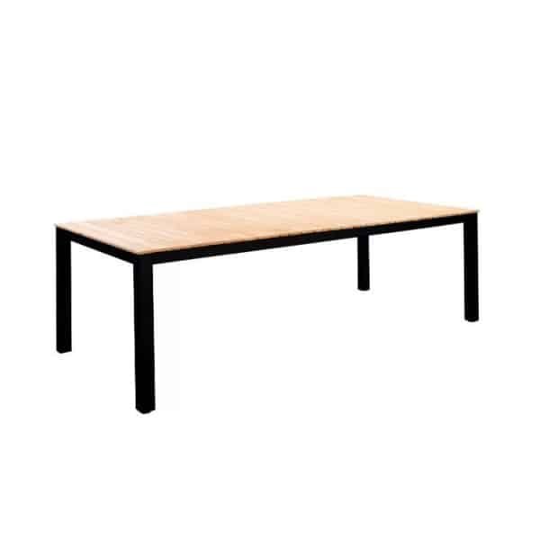 Arashi dining table 220x100cm. alu black/teak - Yoi