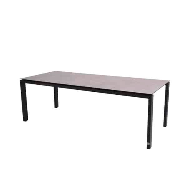 Goa Tafelframe Antracite met HPL Light Grey tafelblad 220 x 95 cm - 4so