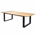Kaihou table 240x100cm. alu black/teak - Yoi