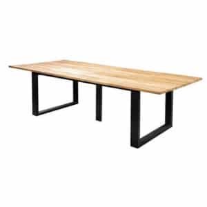Kaihou table 300x100cm. alu black/teak - Yoi