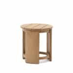 Kave Home Ronde Bijzettafel Xoriguer Eucalyptushout, 60cm hoog - Naturel