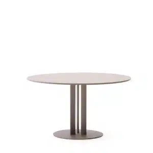 Kave Home Ronde Tuintafel 'Sedalis' Aluminium, 120cm, kleur Taupe