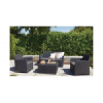 Keter - Mia Loungeset 4p + Opbergtafel