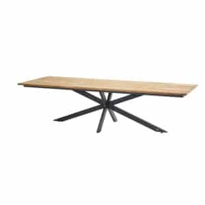 Minerva Tafelframe Antracite Met Tafelblad Robusto Teak 280 x 95 cm - 4so