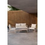 Nohr Loungeset Aleyna Met bank, 2 loungestoelen en tafel - Beige