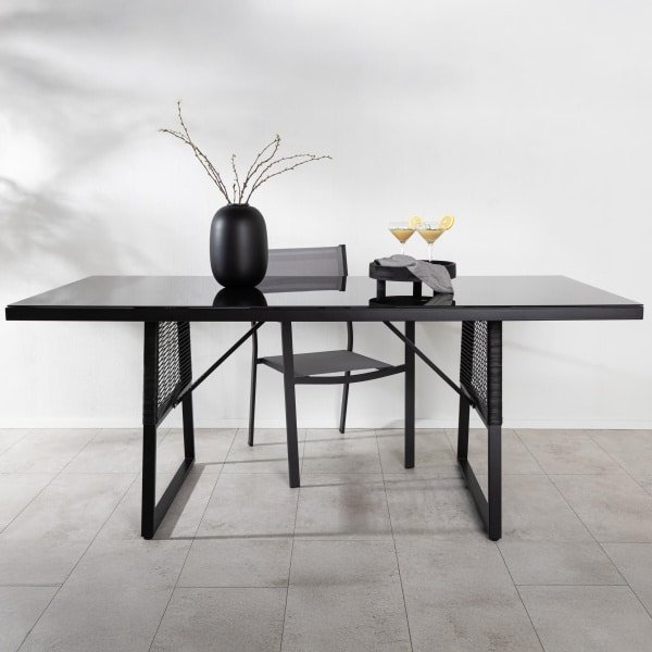 Nohr Tuintafel Marye 193 x 90cm - Zwart