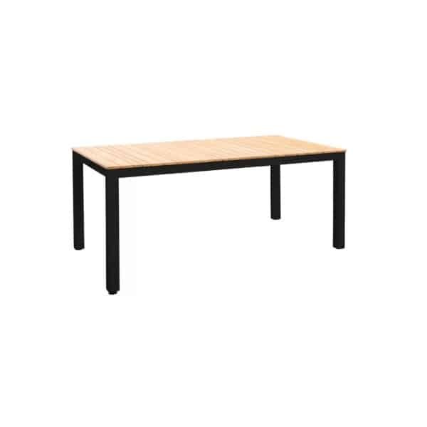 Arashi dining table 169x90cm. alu black/teak - Yoi