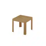 Grosfillex Miami Bijzet Tuintafel Kunststof Pp 40x40cm Camel