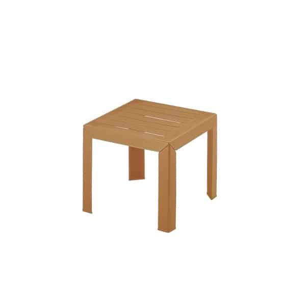 Grosfillex Miami Bijzet Tuintafel Kunststof Pp 40x40cm Camel