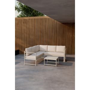 Nohr Loungeset Terah Met hoekbank en tafel - Beige