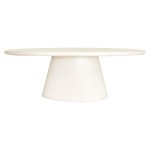 Richmond Ovale Eettafel Urban Bloom 220 x 115cm - Wit