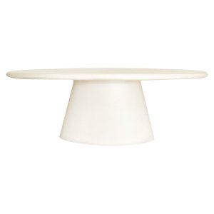 Richmond Ovale Eettafel Urban Bloom 220 x 115cm - Wit