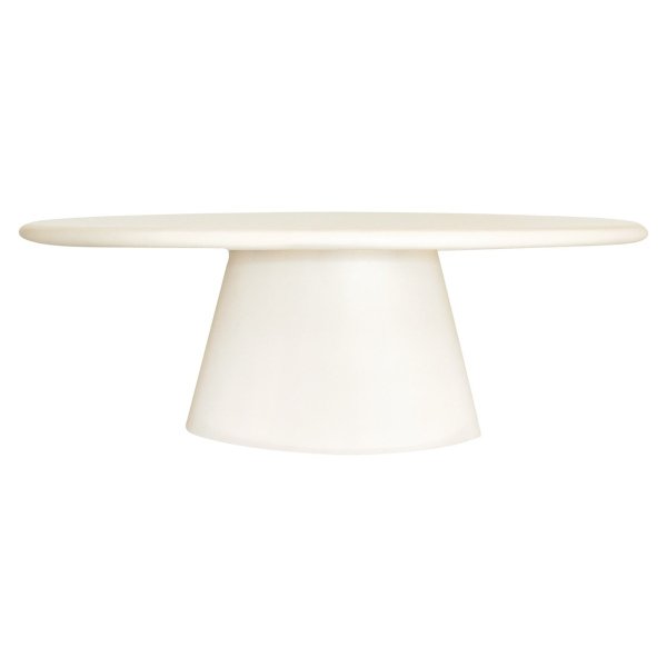 Richmond Ovale Eettafel Urban Bloom 220 x 115cm - Wit